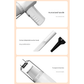White 2-in-1 Cordless Handheld Vacuum and Air Blower - Portable & Lightweight Cleaner for Car, Home, and Pet Hair