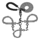 Grey 3-in-1 Tangle-Free Dog Leash for 1-3 Dogs - Heavy Duty Bungee Coupler with Reflective Stitching & Padded Handle