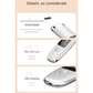 White Professional 4-in-1 Ultrasonic Skin Scrubber - Deep Pore Cleanser, Blackhead Remover & EMS Facial Lifting Tool