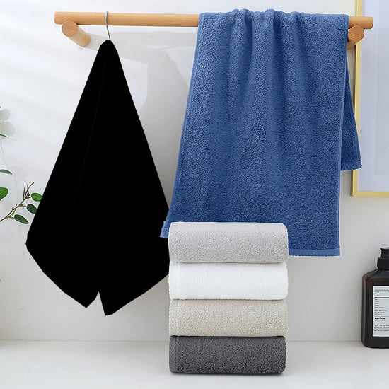 Dark Grey Plush Cotton Hand Towel Set (4-Pack) - Ultra Soft, Absorbent & Quick-Drying Face Towels for Bathroom