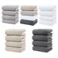Color Mixing Plush Cotton Hand Towel Set (4-Pack) - Ultra Soft, Absorbent & Quick-Drying Face Towels for Bathroom