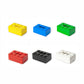 Yellow 2 Pcs Creative Building Block Tissue Box Holder - Wall-Mounted & Desktop Dispenser for Bathroom, Kids Room & Office Decor