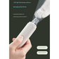 White Quiet Electric Pet Nail Grinder with LED Light - 2-Speed USB-C Rechargeable Trimmer for Dogs & Cats Grooming