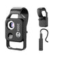 Black Portable 200X Clip-On Microscope Lens for Smartphone - HD Pocket Magnifier with CPL Filter and LED Light(excluding mobile phones)