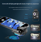 White Portable 200X Clip-On Microscope Lens for Smartphone - HD Pocket Magnifier with CPL Filter and LED Light(excluding mobile phones)