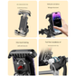 Black Heavy Duty Bike Phone Mount - Anti-Shake Motorcycle Holder with Secure Lock, 360 Rotation Cradle for All-Terrain Cycling