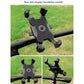 Black Secure Grip Bike Phone Mount - Adjustable 360 Rotation Bicycle Handlebar Holder, Universal Cradle for MTB & Road Cycling