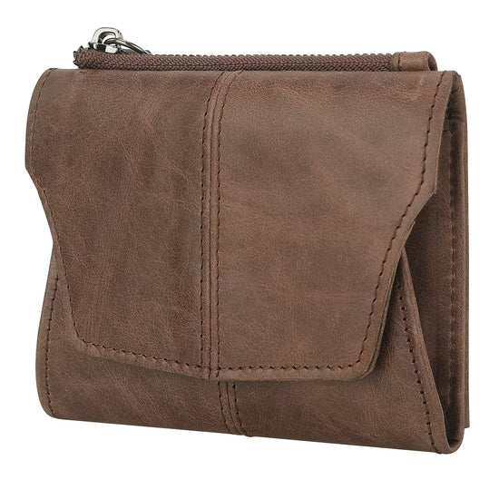 Brown Genuine Leather Women&
