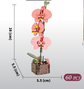 DIY 3D Wooden Butterfly Orchid Puzzle - 60-Piece Kids&