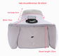 Navy Blue Outdoor Solar Fan Sun Hat - Large Brim Fishing Hiking Hat with Neck Cape