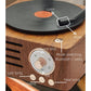 Vintage Gramophone Bluetooth Speaker - Retro Wireless Music Player with Classic Design