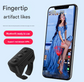 2-Piece White Bluetooth Video Controller - 3-Button Remote for TikTok and Page Scrolling