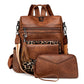 Brown with Leopard Print Women&