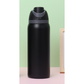 Black 32oz 304 Stainless Steel Insulated Water Bottle - Dual-Drink Pop-Up Lid