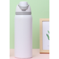 White 32oz 304 Stainless Steel Insulated Water Bottle - Dual-Drink Pop-Up Lid