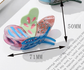 Pink Stylish 3-Piece Butterfly Acetate Hair Clip Set