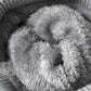 2-PCS Yellow Stylish Two-Tone Pom-Pom Ear Warmer Knit Hat - Lined for Women