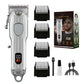 Silver Professional Electric Hair Clipper - Advanced Barber Trimmer
