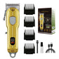 Gold Professional Electric Hair Clipper - Advanced Barber Trimmer