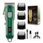 Green Professional Electric Hair Clipper - Advanced Barber Trimmer