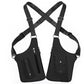 Balck Tactical Underarm Shoulder Holster Bag - Anti-Theft Double Pouch Vest Pack for Men