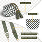 Rose Red Checkered Trendy Sling Bag - Women&