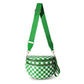 Green Checkered Trendy Sling Bag - Women&