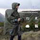 Pink 3-in-1 Waterproof Rain Poncho - Lightweight Hooded Raincoat, Ground Tarp & Emergency Shelter for Hiking, Camping, and Outdoor Survival