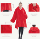 Pink Oversized Wearable Blanket Hoodie - Ultra Soft & Cozy Snuggle Pullover for Adults
