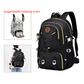 Black Stylish Large Capacity Backpack - Water-Resistant Oxford Rucksack for Travel, School & Daily Use