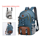 Green Stylish Large Capacity Backpack - Water-Resistant Oxford Rucksack for Travel, School & Daily Use