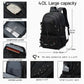 Orange 40L Large Capacity Travel Backpack - Water-Resistant Hiking Rucksack with USB Charging Port