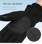 XL Navy Blue Winter Fleece Touchscreen Gloves - Warm & Water-Repellent for Cycling & Outdoor Sports
