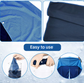 Dark Grey 5-Pack Instant Cooling Towel Set - UPF Sun Protection Hooded Ice Towels for Sports & Outdoor Activities