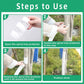 Green 4-Pack Spiral Tree Trunk Protector Guard - Flexible Sapling Bark Shield