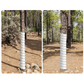 White 4-Pack Spiral Tree Trunk Protector Guard - Flexible Sapling Bark Shield