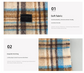 Grey-white Plaid Color-Block Women&