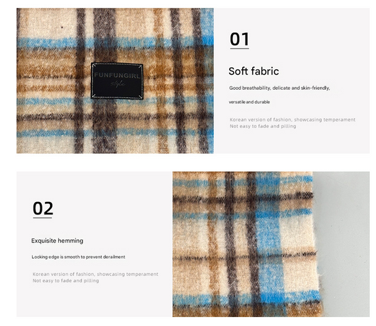 Yellow-green Plaid Color-Block Women&