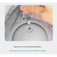 Grey Ultralight Inflatable Lumbar Support Pillow - Portable Ergonomic Back Cushion for Travel, Office & Car