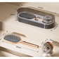 Rose Red Premium Self-Cleaning Hair Brush Set with Stand - Anti-Static Detangling & Scalp Massage Paddle Brush
