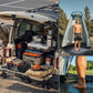 Portable Camping Shower Base - Collapsible Water Containment Tray with Drain for Outdoor Tents