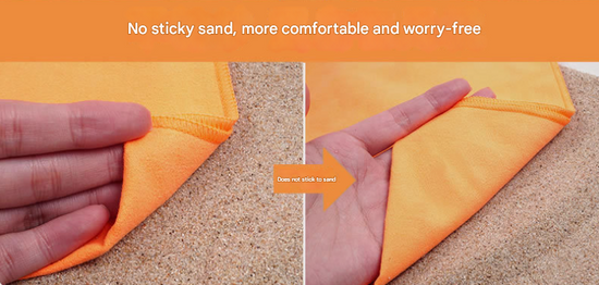 2-Piece Light Blue Quick-Dry Microfiber Sports Towel with Travel Case - Compact & Absorbent for Gym, Swimming & Camping