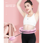 White 24 Sections Adjustable Smart Hula Hoop with Weighted Ball - Never-Fall Fitness Ring with Massage Nodes for Core Training