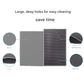 Grey Large Double-Layer Cat Litter Trapping Mat - Waterproof EVA Honeycomb Design for Scatter Control (45cm x 60cm)