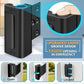 Black Heavy-Duty Hotel Style Security Door Lock - Childproof Door Reinforcement Latch for Home Safety