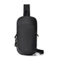 Black Minimalist Anti-Theft Sling Bag for Men & Women - Water-Resistant Crossbody Chest Pack, Fits 9.7-inch Tablet