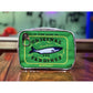 Green Quirky Sardine Tin Novelty Clutch - Fun PU Leather Makeup & Accessory Pouch