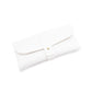 3-Piece White Chic & Sleek PU Leather Soft Eyeglass Case - Protective Pouch for Sunglasses & Reading Glasses
