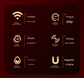 Red  Wearable Vibrating Stimulator with Remote - Dual-Action Couples&