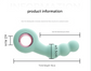 Purple Handheld G-Spot & Prostate Massager with Beads- (USB Rechargeable)